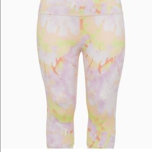 NWT-Tek gear pink and yellow tie die skimmer legging size 3X